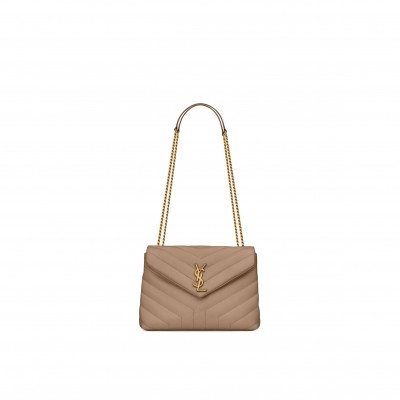 YSL LOULOU SMALL CHAIN BAG IN QUILTED &QUOT;Y&QUOT; LEATHER 494699DV7272826 (23*17*9cm)