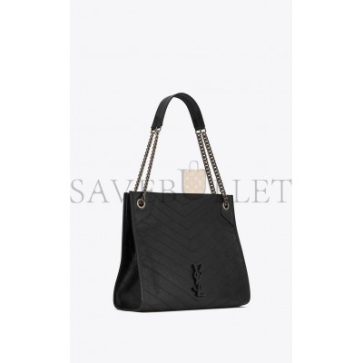 YSL NIKI MEDIUM SHOPPING BAG IN CRINKLED VINTAGE LEATHER 5779990EN041000 (33*27*11.5cm)