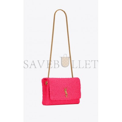 YSL KATE MEDIUM SUPPLE CHAIN BAG IN RAFFIA 580065FABK35688 (28.5*20*6cm)