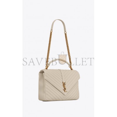 YSL COLLEGE LARGE CHAIN BAG IN QUILTED LEATHER 600278BRM079207 (32*20*8.5cm)