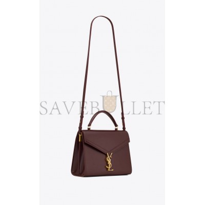 YSL CASSANDRA MEDIUM TOP HANDLE BAG IN BOX SAINT LAURENT LEATHER 6239310SX0W2045 (24.5*20*11.5cm)