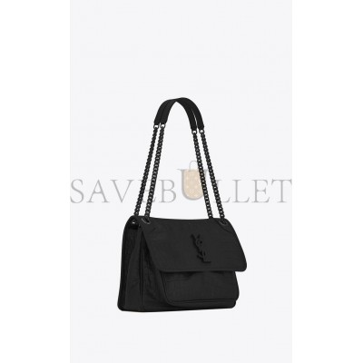 YSL NIKI MEDIUM CHAIN BAG IN CROCODILE-EMBOSSED LEATHER 6331501K00U1000 (28*20*8.5cm)