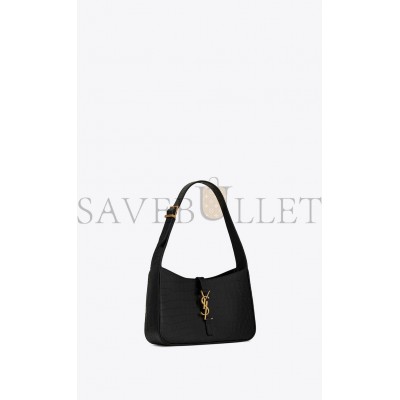 YSL LE 5 A 7 IN CROCODILE-EMBOSSED SHINY LEATHER 657228DZESW1062 (23*16*6.5cm)