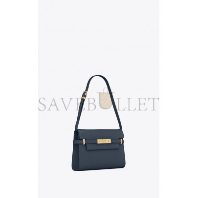 YSL MANHATTAN SMALL SHOULDER BAG IN BOX SAINT LAURENT LEATHER 6756260SX0W4227 (24*17.5*6cm)