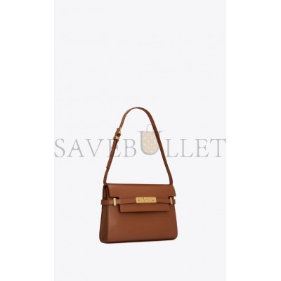 YSL MANHATTAN SMALL SHOULDER BAG IN BOX SAINT LAURENT LEATHER 6756260SXPW6362 (24*17.5*6cm)