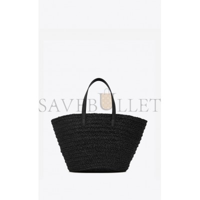 YSL PANIER MEDIUM BAG IN RAFFIA 693242GQTHE1000 (30*27*20cm)