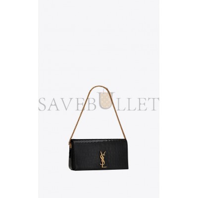 YSL KATE 99 CHAIN BAG IN ALLIGATOR-EMBOSSED LEATHER 72366015F0W1000 (26*13.5*4.5cm)