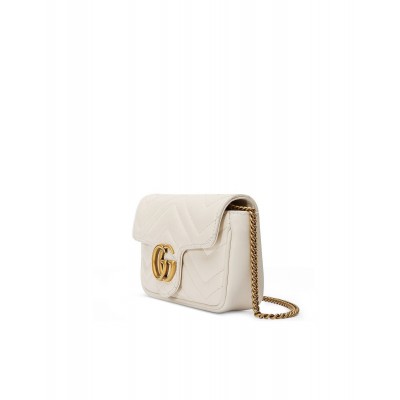 GUCCI GG MARMONT MATELASSÉ LEATHER SUPER MINI BAG  476433 (16.5*10*4.5cm)