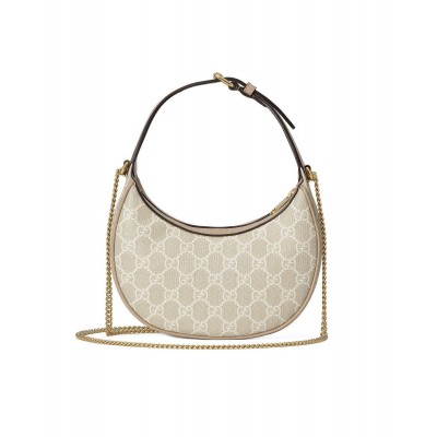 GUCCI GG HALF-MOON-SHAPED MINI BAG  726843 (22*12.5*5cm)