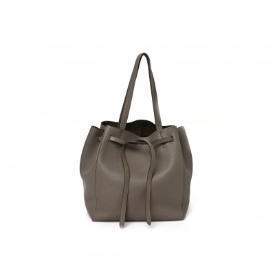 CELINE SOFT GRAINED CALFSKIN MEDIUM BELT CABAS PHANTOM TAUPE (34*27*20cm)