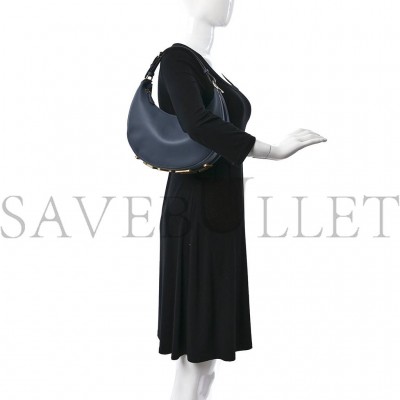 FENDI VITELLO GRACE MATTE SMALL FENDIGRAPHY HOBO BAG MIRTO (22*17*9cm)
