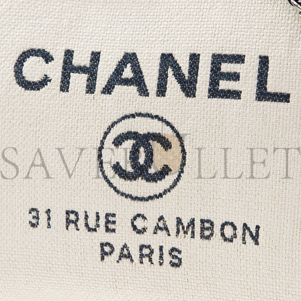 CHANEL DEAUVILLE LARGE TOTE GOLD HARDWARE A66941 (30*50*22cm) CHANEL DEAUVILLE LARGE TOTE GOLD HARDWARE A66941 (30*50*22cm)