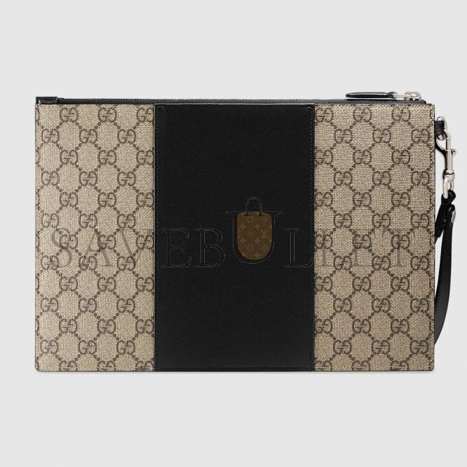 GUCCI GG SUPREME POUCH 495017 (30.5*21*1.5cm) GUCCI GG SUPREME POUCH 495017 (30.5*21*1.5cm)