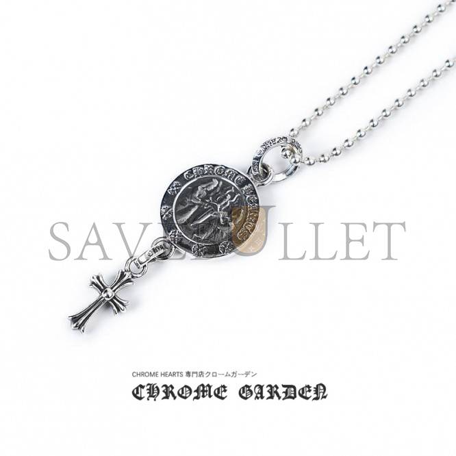CHROME HEARTS ANGEL MEDALLION BABY CROSS CHARM CHROME HEARTS ANGEL MEDALLION BABY CROSS CHARM