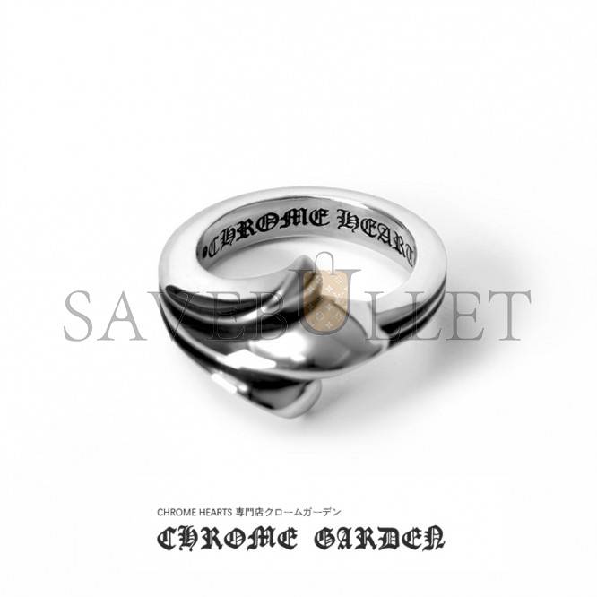 CHROME HEARTS 720 HALF CROSS TAIL RING CHROME HEARTS 720 HALF CROSS TAIL RING