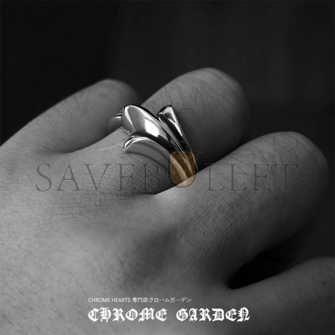 CHROME HEARTS 720 HALF CROSS TAIL RING CHROME HEARTS 720 HALF CROSS TAIL RING