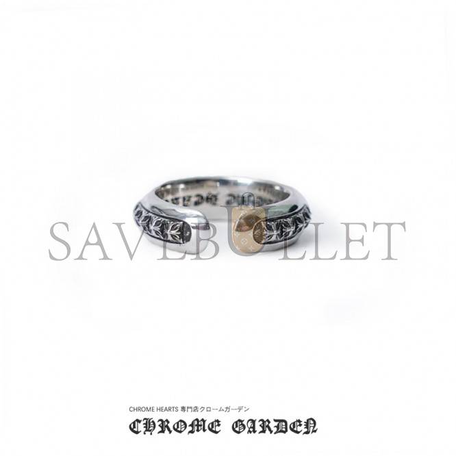 CHROME HEARTS CH PLUS PYRAMID OPEN BAND RING CHROME HEARTS CH PLUS PYRAMID OPEN BAND RING