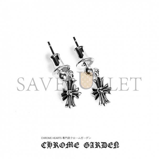 CHROME HEARTS CROSS BABYFAT DROP EARRINGS CHROME HEARTS CROSS BABYFAT DROP EARRINGS