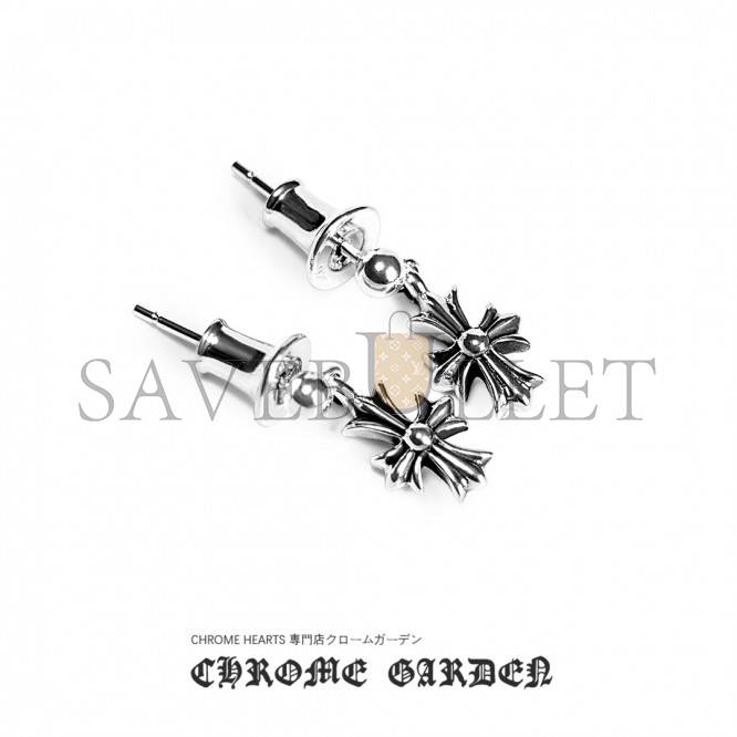CHROME HEARTS CROSS BABYFAT DROP EARRINGS CHROME HEARTS CROSS BABYFAT DROP EARRINGS