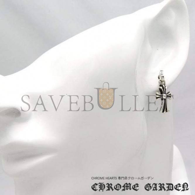 CHROME HEARTS CROSS BABYFAT DROP EARRINGS CHROME HEARTS CROSS BABYFAT DROP EARRINGS