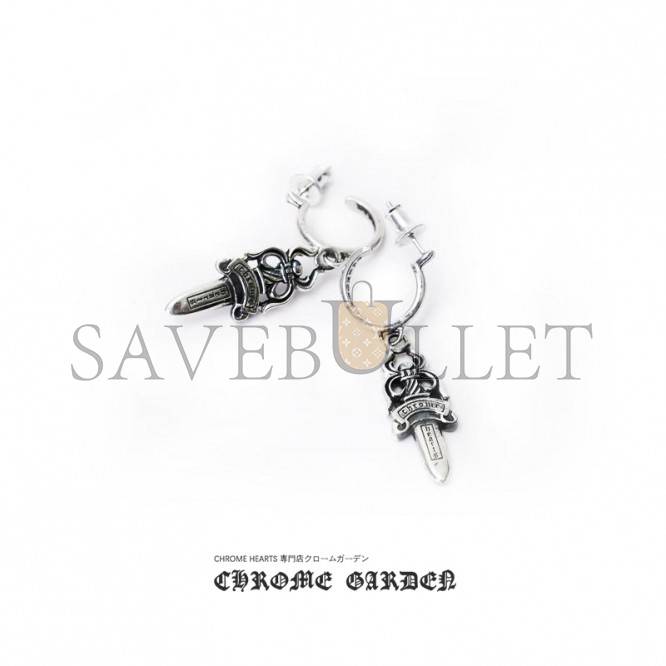 CHROME HEARTS DAGGER HOOP EARRINGS CHROME HEARTS DAGGER HOOP EARRINGS