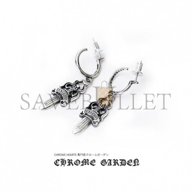 CHROME HEARTS DAGGER HOOP EARRINGS CHROME HEARTS DAGGER HOOP EARRINGS