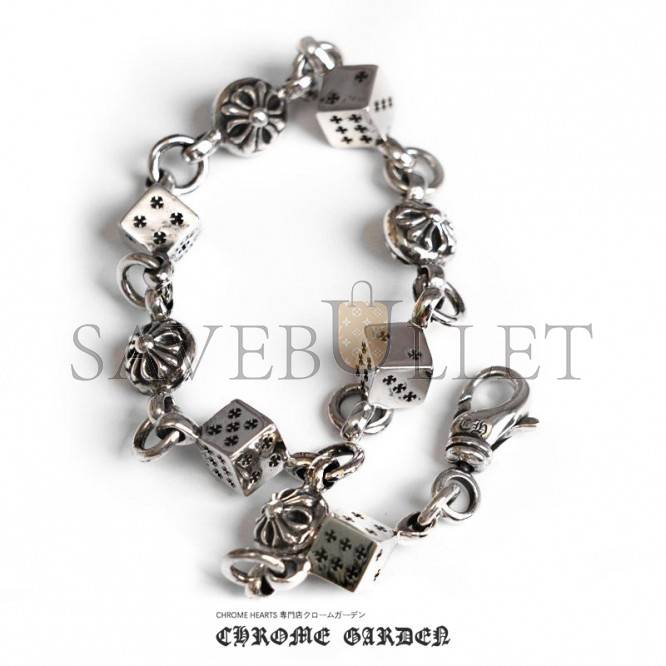 CHROME HEARTS DICE AND CROSSBALL BRACELET CHROME HEARTS DICE AND CROSSBALL BRACELET