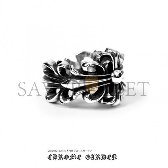CHROME HEARTS DOUBLE FLORAL RING CHROME HEARTS DOUBLE FLORAL RING