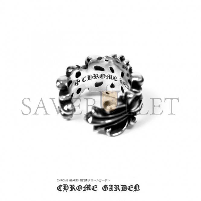 CHROME HEARTS DOUBLE FLORAL RING CHROME HEARTS DOUBLE FLORAL RING