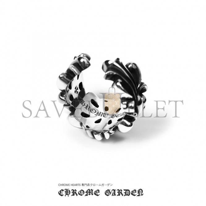 CHROME HEARTS DOUBLE FLORAL RING CHROME HEARTS DOUBLE FLORAL RING