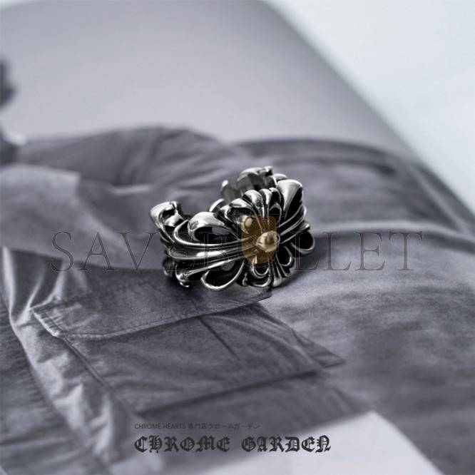CHROME HEARTS DOUBLE FLORAL RING CHROME HEARTS DOUBLE FLORAL RING