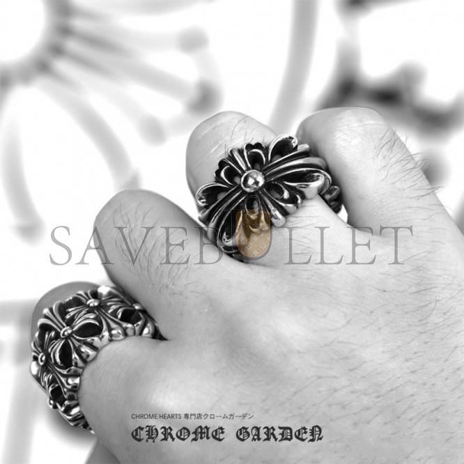 CHROME HEARTS DOUBLE FLORAL RING CHROME HEARTS DOUBLE FLORAL RING