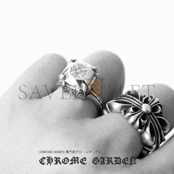CHROME HEARTS BUTTERFLY CROSS COCKTAIL RING CHROME HEARTS BUTTERFLY CROSS COCKTAIL RING
