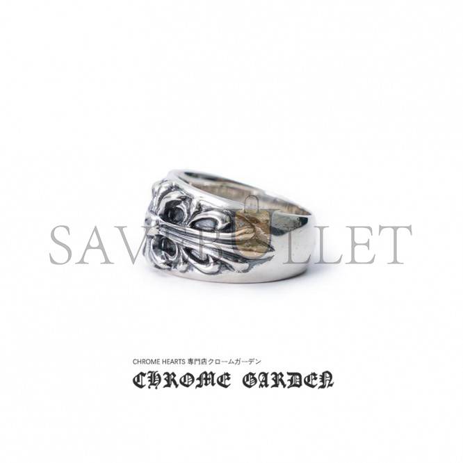 CHROME HEARTS FLORAL CROSS RING CHROME HEARTS FLORAL CROSS RING