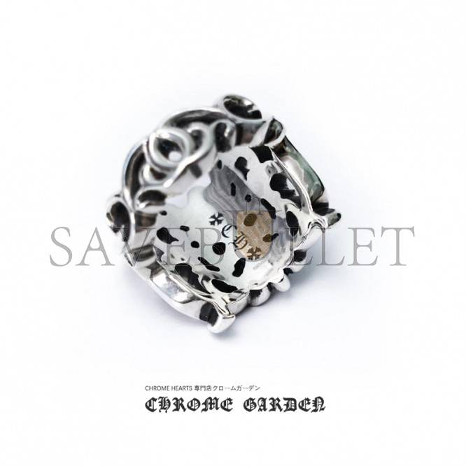 CHROME HEARTS BUTTERFLY FLORAL CROSS RING CHROME HEARTS BUTTERFLY FLORAL CROSS RING
