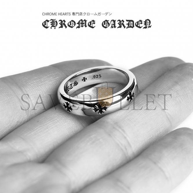 CHROME HEARTS CH PLUS BAND RING CHROME HEARTS CH PLUS BAND RING