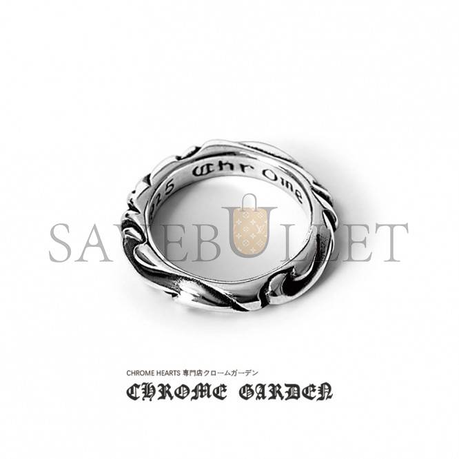 CHROME HEARTS SCROLL BAND RING CHROME HEARTS SCROLL BAND RING