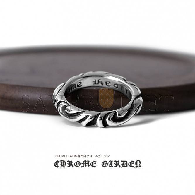 CHROME HEARTS SCROLL BAND RING CHROME HEARTS SCROLL BAND RING