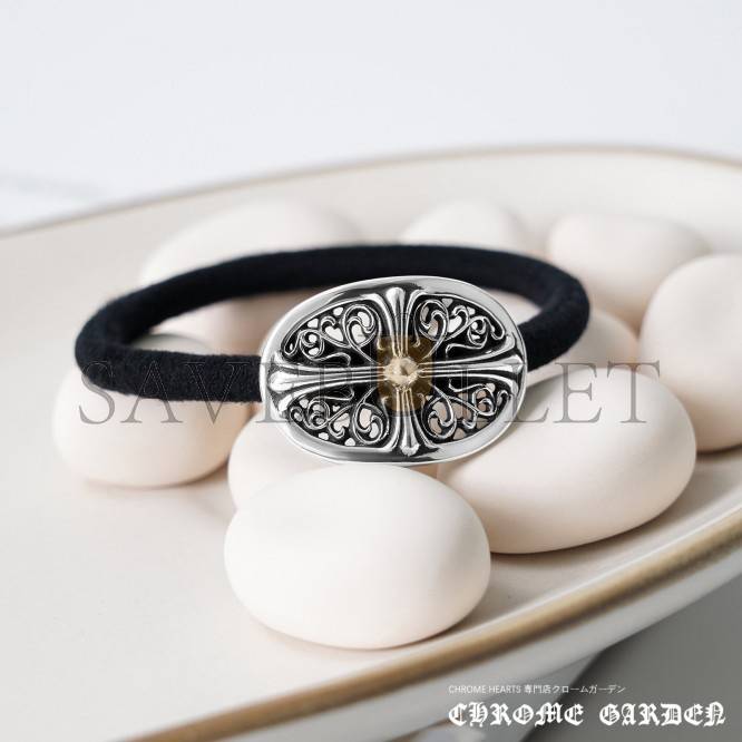 CHROME HEARTS TINY FLORAL HAIR TIE CHROME HEARTS TINY FLORAL HAIR TIE