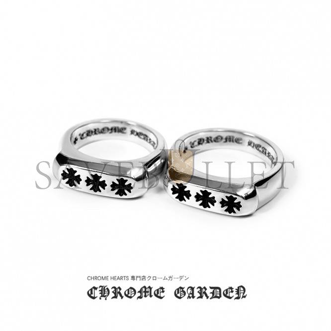 CHROME HEARTS TRIPLE CH PLUS FLAT RING CHROME HEARTS TRIPLE CH PLUS FLAT RING