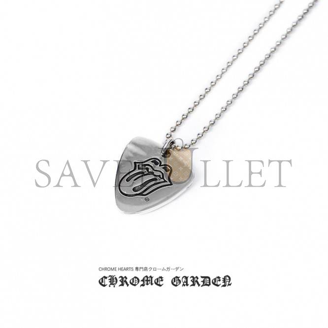 CHROME HEARTS ROLLING STONES GUITAR PICK CHARM CHROME HEARTS ROLLING STONES GUITAR PICK CHARM