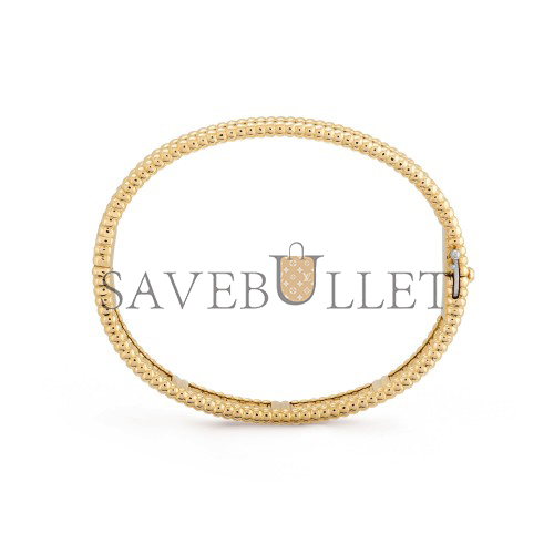 VAN CLEEF ARPELS PERLÉE DIAMONDS BRACELET, 3 ROWS, SMALL MODEL - YELLOW GOLD, DIAMOND VCARO56400 VAN CLEEF ARPELS PERLÉE DIAMONDS BRACELET, 3 ROWS, SMALL MODEL - YELLOW GOLD, DIAMOND VCARO56400