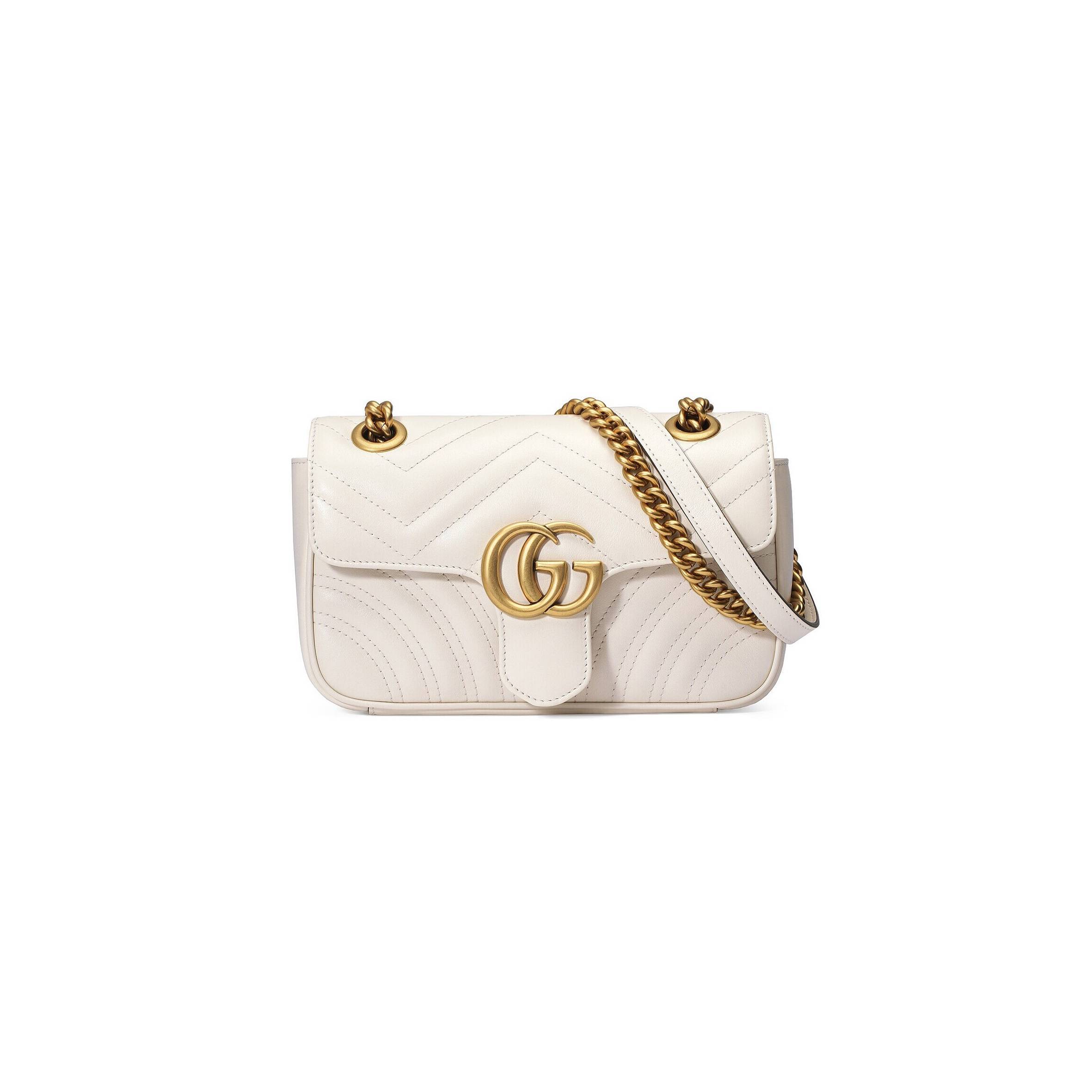 GUCCI GG MARMONT MATELASSÉ MINI BAG 446744 (23*14*6cm) GUCCI GG MARMONT MATELASSÉ MINI BAG 446744 (23*14*6cm)