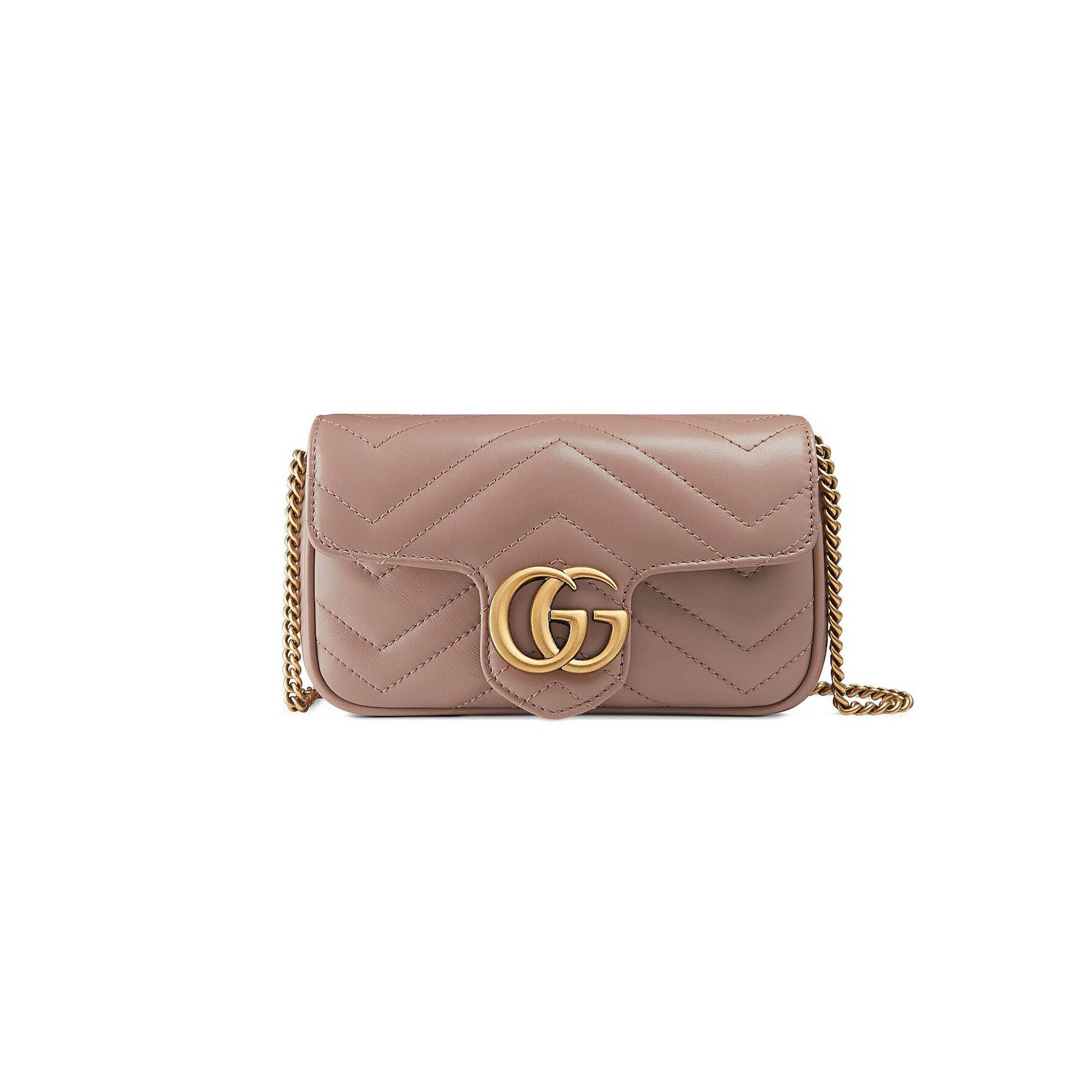 GUCCI GG MARMONT MATELASSÉ LEATHER SUPER MINI BAG 476433(16.5*10*4.5cm) GUCCI GG MARMONT MATELASSÉ LEATHER SUPER MINI BAG 476433(16.5*10*4.5cm)