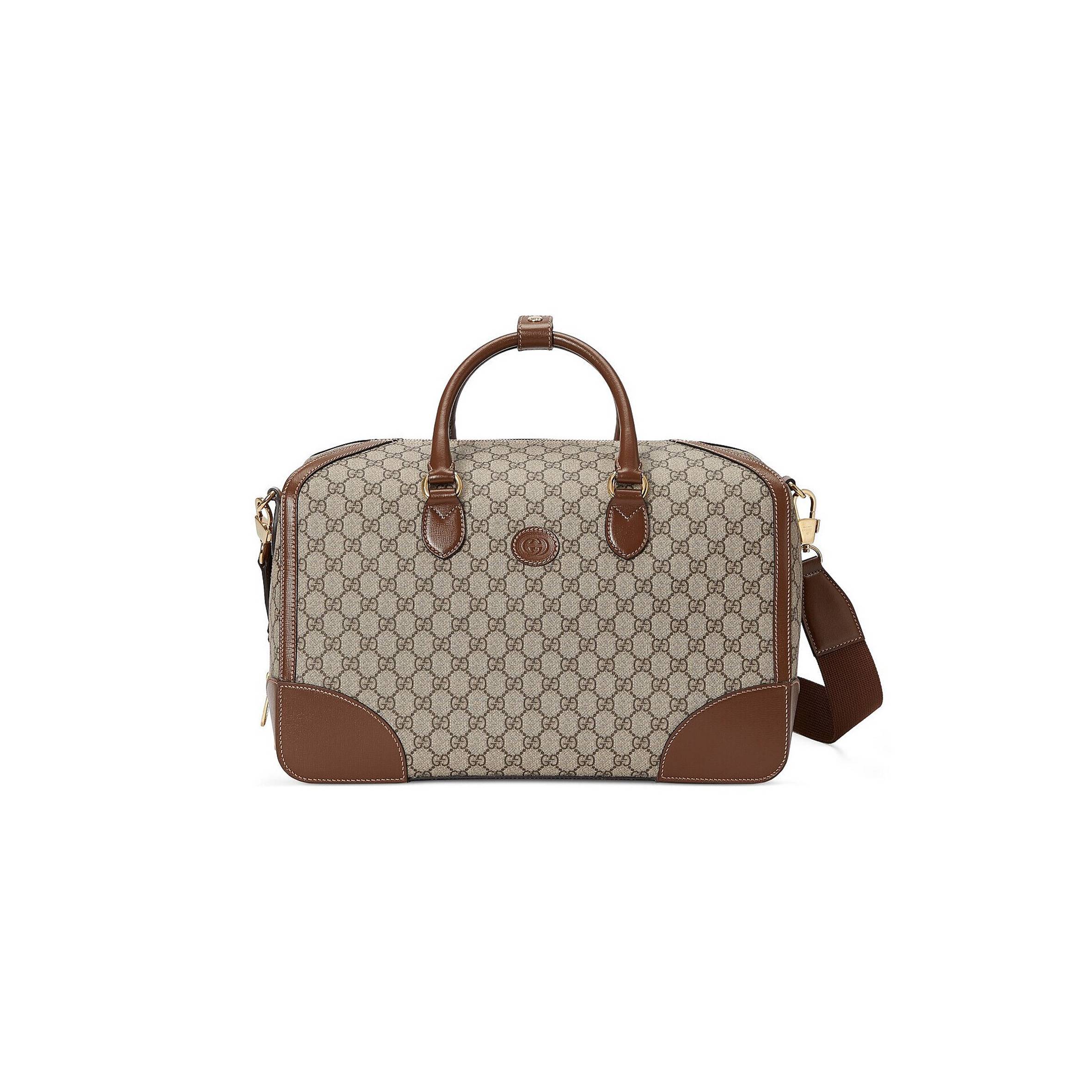GUCCI DUFFLE BAG WITH INTERLOCKING G 696015 (42*26*24cm) GUCCI DUFFLE BAG WITH INTERLOCKING G 696015 (42*26*24cm)