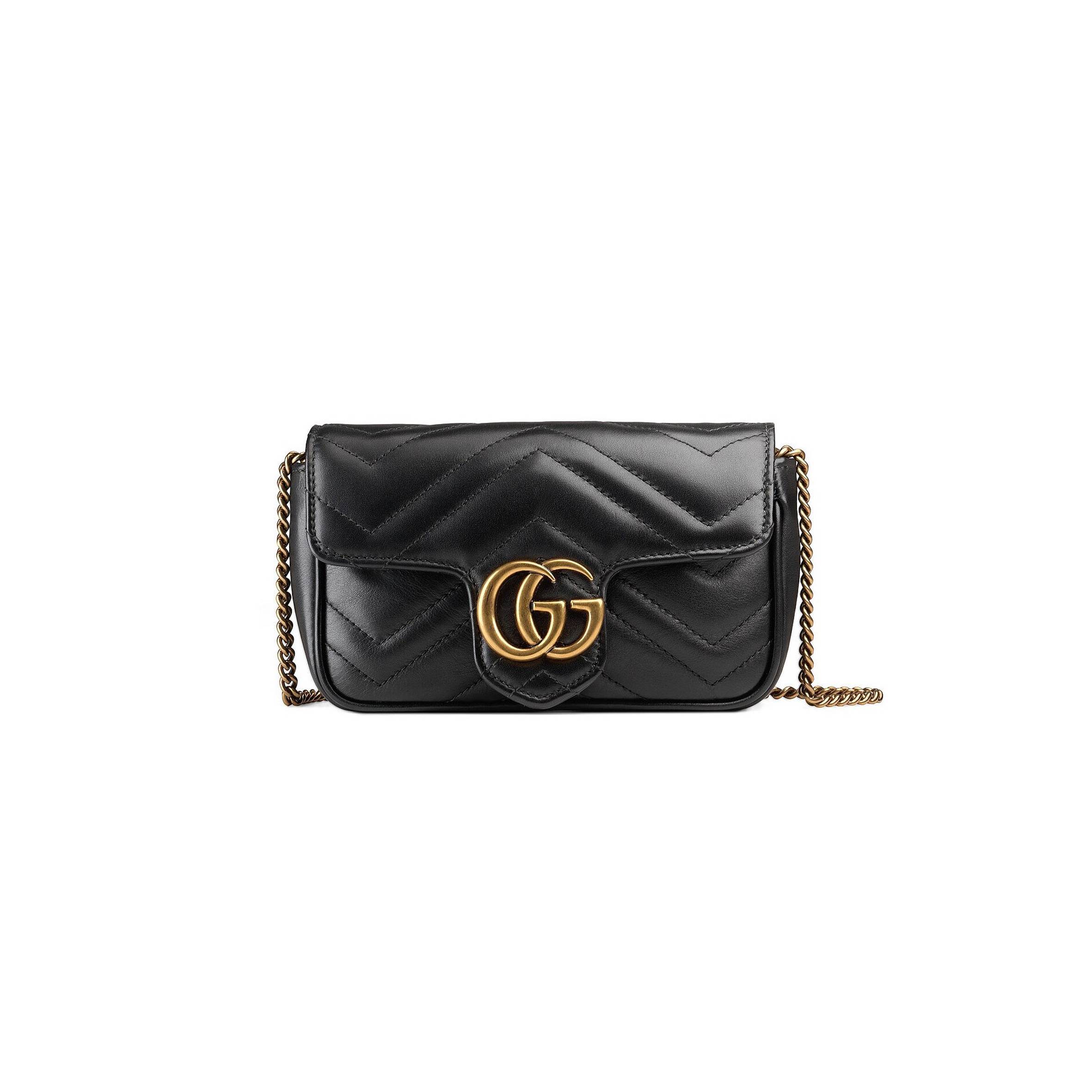 GUCCI GG MARMONT MATELASSÉ LEATHER SUPER MINI BAG 476433 (16.5*10*4.5cm) GUCCI GG MARMONT MATELASSÉ LEATHER SUPER MINI BAG 476433 (16.5*10*4.5cm)