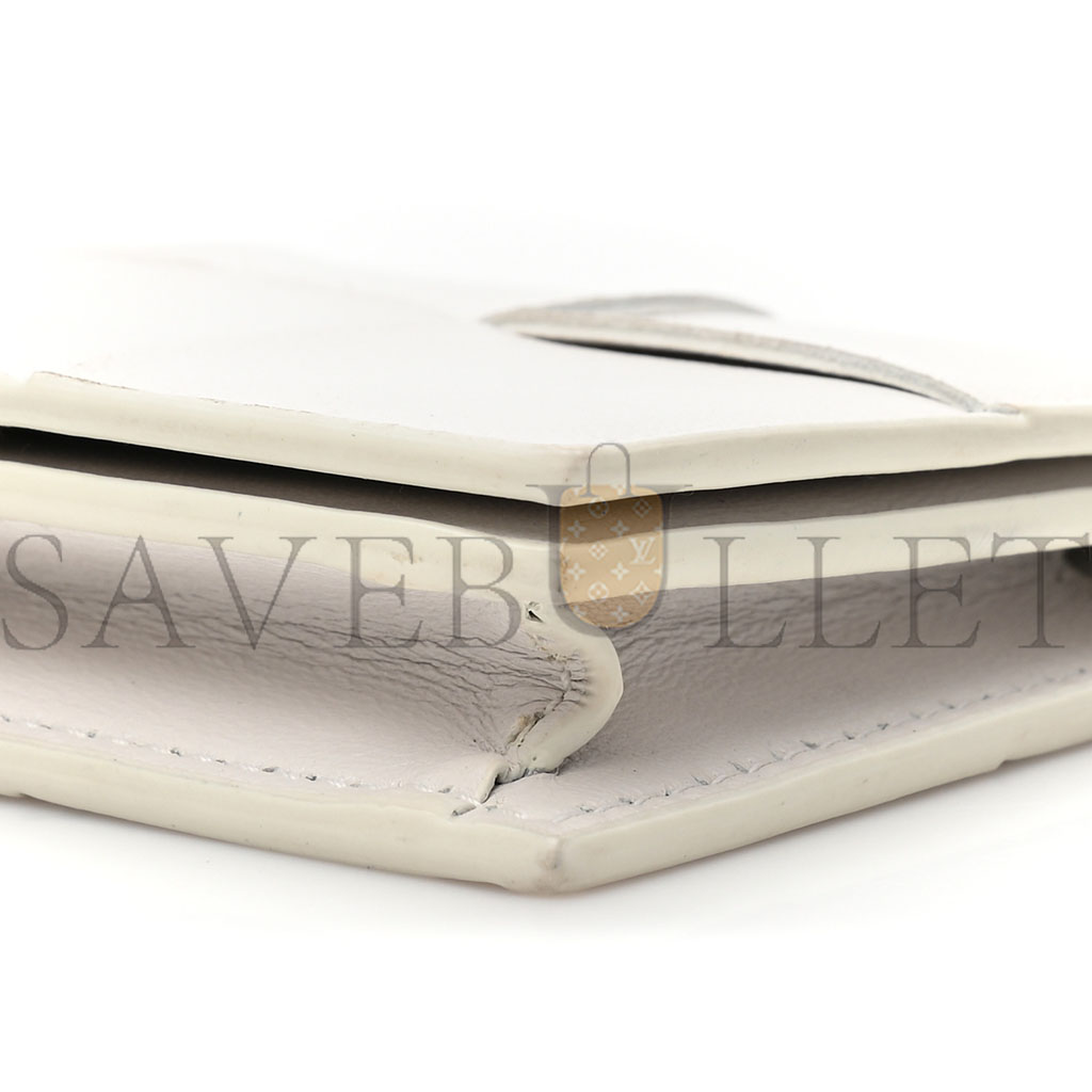 BOTTEGA VENETA NAPPA MAXI INTRECCIATO CARD HOLDER WALLET WHITE (12*8*3cm) BOTTEGA VENETA NAPPA MAXI INTRECCIATO CARD HOLDER WALLET WHITE (12*8*3cm)