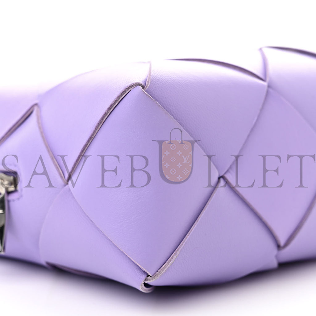 BOTTEGA VENETA LAMBSKIN MAXI INTRECCIATO SMALL CASSETTE CAMERA BAG WISTERIA (22*17*7cm) BOTTEGA VENETA LAMBSKIN MAXI INTRECCIATO SMALL CASSETTE CAMERA BAG WISTERIA (22*17*7cm)