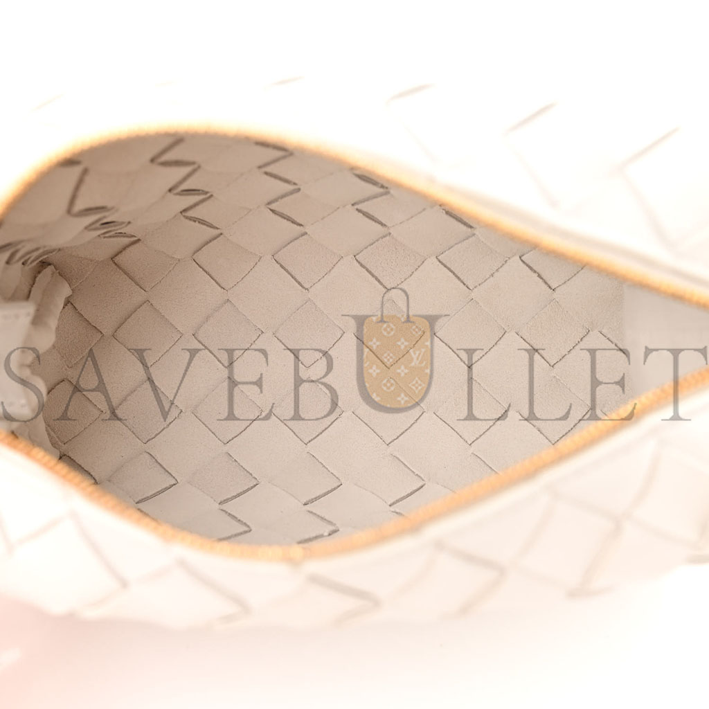 BOTTEGA VENETA NAPPA INTRECCIATO MINI LOOP CAMERA BAG WHITE (18*11*6cm) BOTTEGA VENETA NAPPA INTRECCIATO MINI LOOP CAMERA BAG WHITE (18*11*6cm)