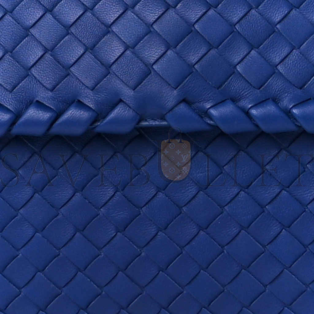 BOTTEGA VENETA NAPPA INTRECCIATO OLIMPIA SHOULDER BAG COBALT (28*20*10cm)